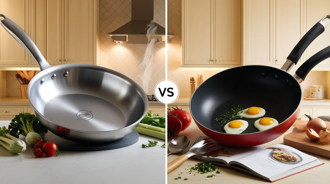 Non-Stick vs Stainless Steel: Which Cookware is Best for Your Cooking Style? - KHAN SHOP LLC