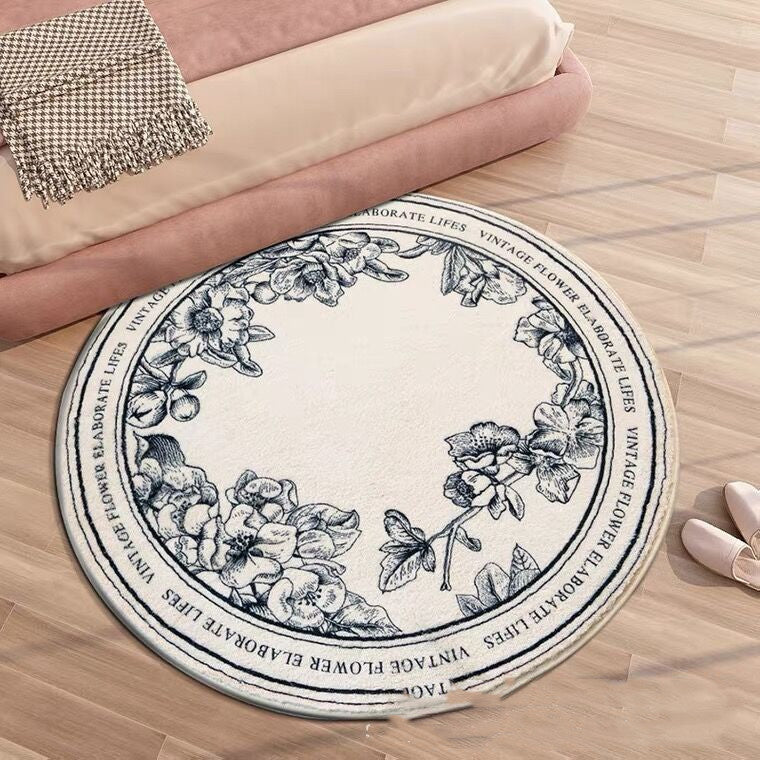 Round Carpet Large Area Rugs For Living Room Bedside Floor Mat  Area Rugs 06style-80cm The Khan Shop