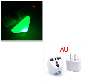 LED Night Light Mushroom Wall Socket Lamp  Wall Decoration Mushroom-AU-Green The Khan Shop