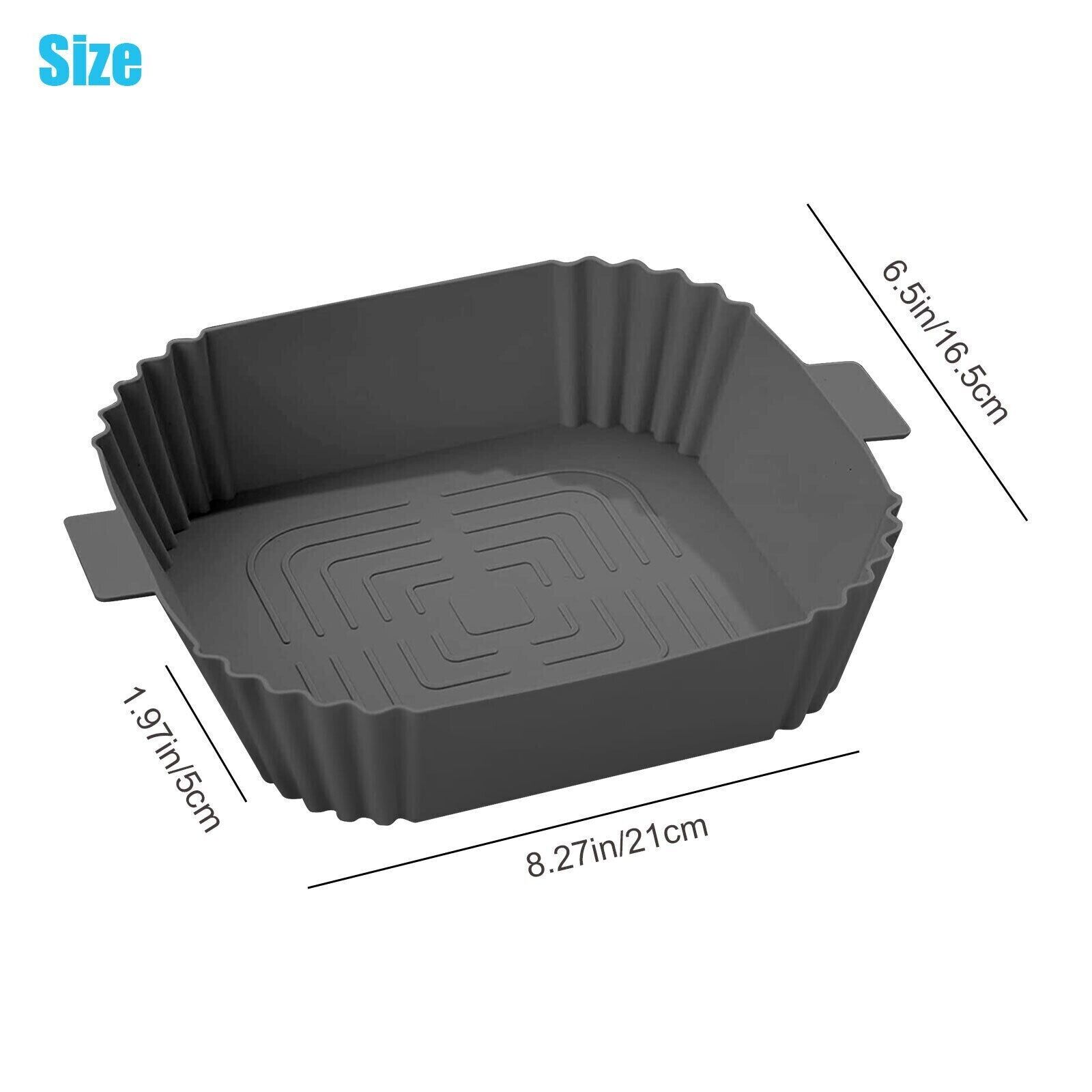 Air Fryer Silicone Pot Basket Liners Non-Stick Safe Oven  oven  The Khan Shop