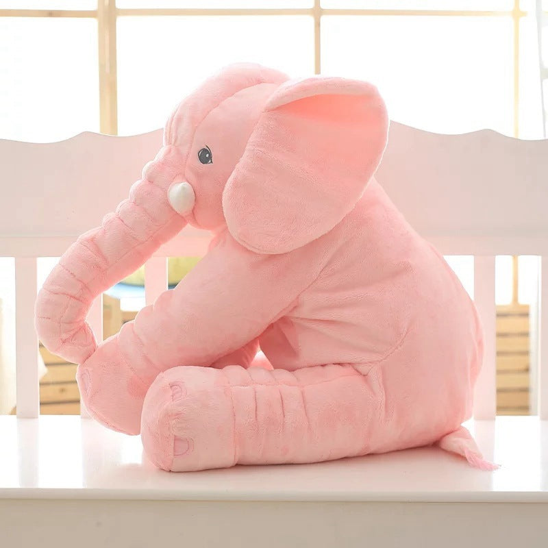 Soft Comfort Elephant Plush Toy  Throw Pillows Pink-60cm The Khan Shop
