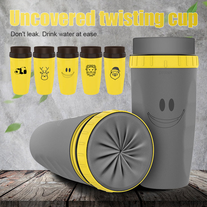 No Cover Twist Cup Travel Portable Cup Double Insulation Tumbler  DrinkWare  The Khan Shop