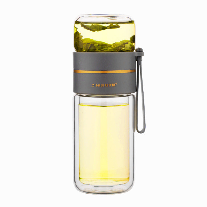 Glass Water Bottle With Tea Infuser Filter  Air Conditioner  The Khan Shop