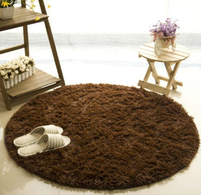 Fluffy Round Rug Carpets For Living Room Decor Faux Fur Carpet The Khan Shop