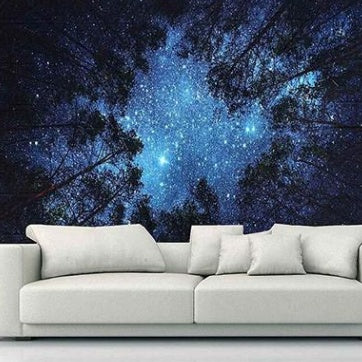 Foreign trade for home decoration wall hanging forest starry tapestry  Wall Decoration  The Khan Shop