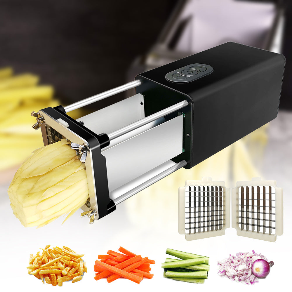 Kitchen Gadget Electric French Fry Cutter With Blades Stainless Steel The Khan Shop