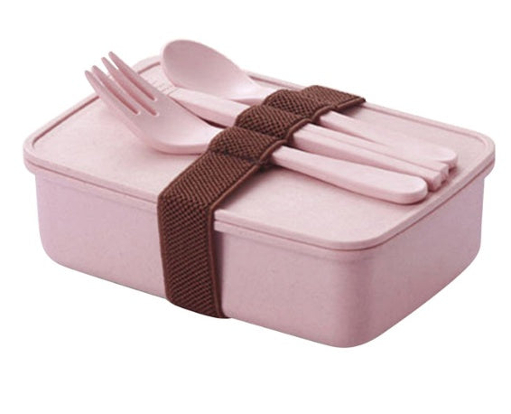 Lunch Box Bamboo Fiber Microwave Oven Bento  oven Pink The Khan Shop
