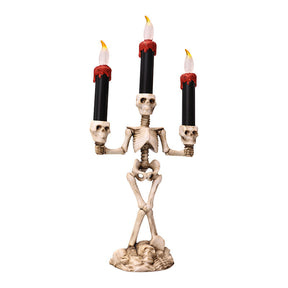 Halloween Three candles skeletons decoration The Khan Shop