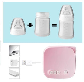 Automatic Milk Pumps Kit Electric Breast  Natural Suction Enlarger Feeding Bottle USB Breast Milksucker BM The Khan Shop