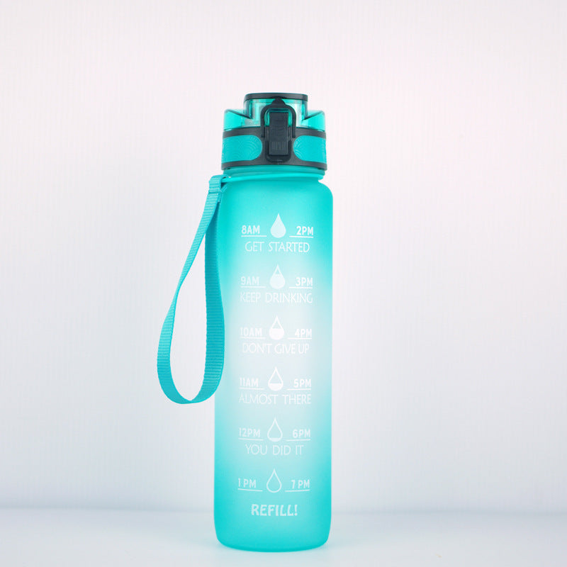 Transparent Flask Water Bottle 1000ml  DrinkWare D-1000ML The Khan Shop