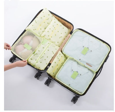 Durable Waterproof Nylon Packing Cube Travel Organizer Bag  Cosmetics Organizer Cherry-green The Khan Shop