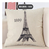 Great Buildings Print Pillow Cases London Paris New York Decorative Pillows  Throw Pillows 01 The Khan Shop