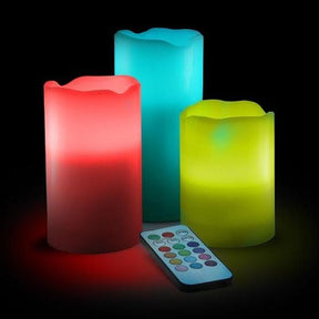 Luma Candles Real Wax Flameless Candles (3pcs/set) The Khan Shop