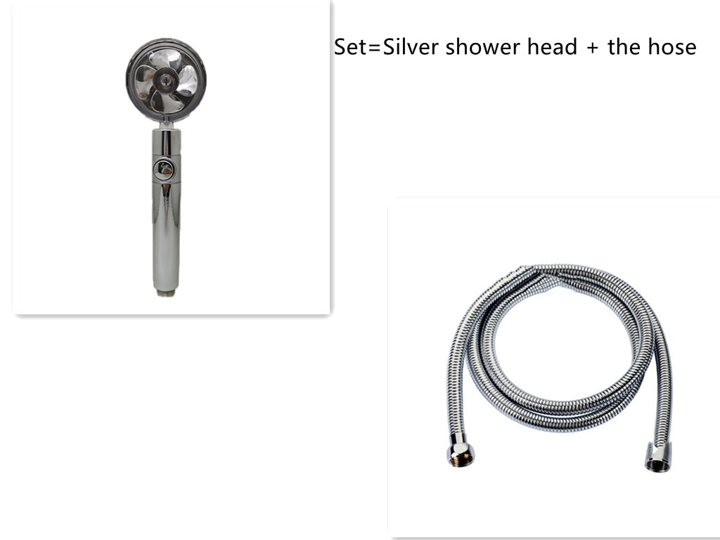 Shower Head Water Saving Flow 360 Degrees Rotating  Bathroom Accessories Set10 The Khan Shop