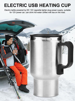 Stainless Steel Vehicle Heating Cup Electric  Electric Kettle  The Khan Shop