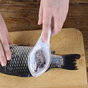 Fish Skin Brush Scraping  Kitchen Tools & Gadgets 16x5.5x4.2cm-white The Khan Shop