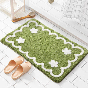 1PC Ins Simple Bathroom Floret Carpet Flower Area Rugs Anti Slip  Area Rugs  The Khan Shop