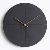 Wooden Wall Clock Jelock Wooden Clock  Wall Decoration Black The Khan Shop