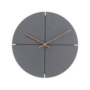 Wooden Wall Clock Jelock Wooden Clock  Wall Decoration Grey The Khan Shop