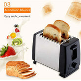 New Automatic Household Multifunctional Breakfast Toaster  Toaster Black-US The Khan Shop