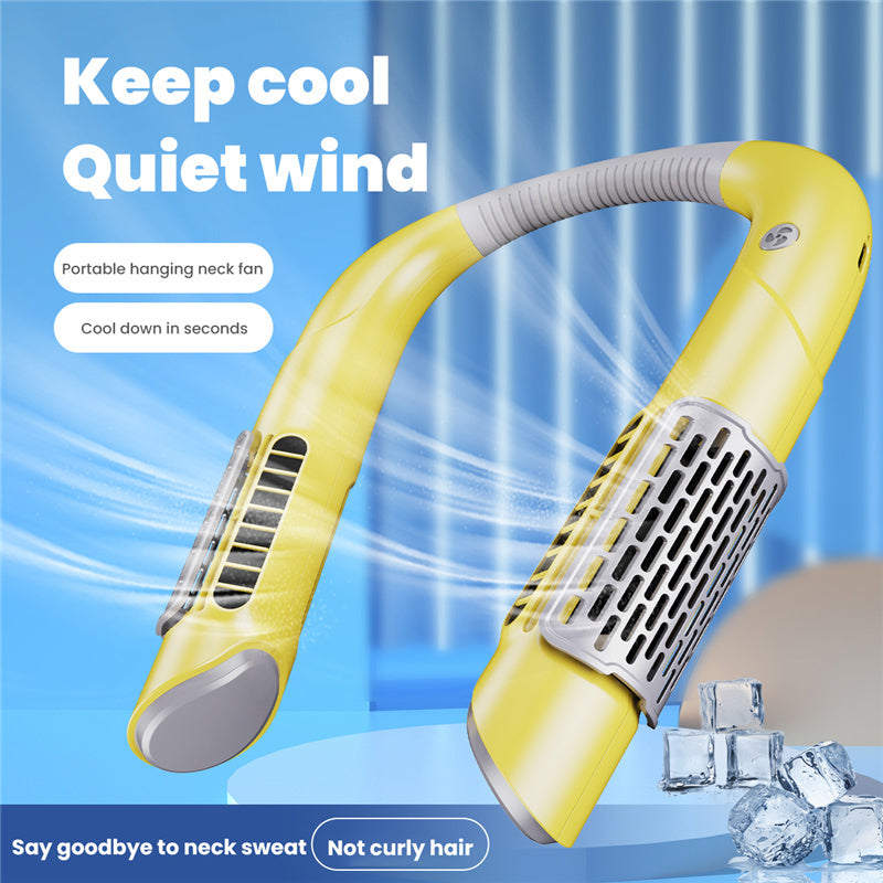 Neck Fan Mini Bladeless Fan USB Rechargeable Fan  Portable Air Conditioner  The Khan Shop