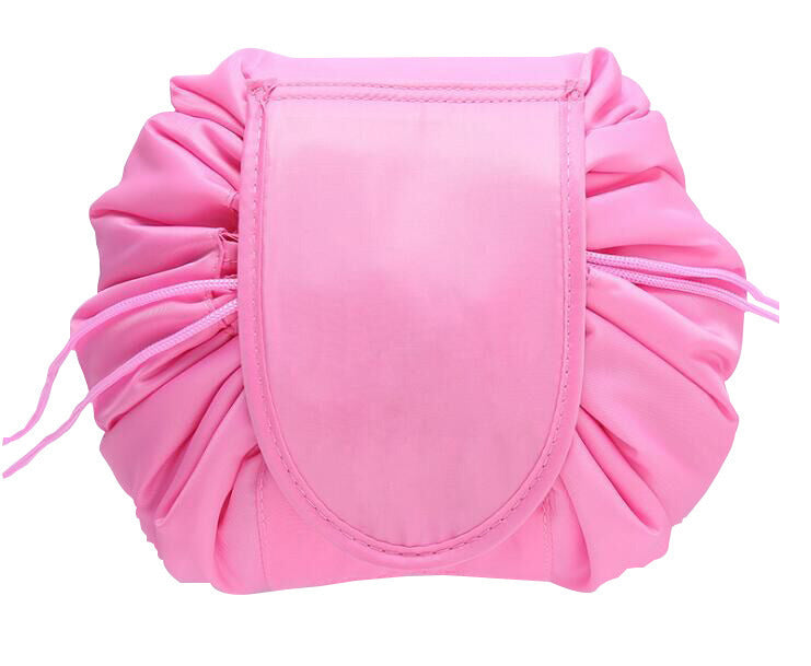 Cosmetic Bag Storage Bag Large Capacity  Portable Storage Deep-pink The Khan Shop