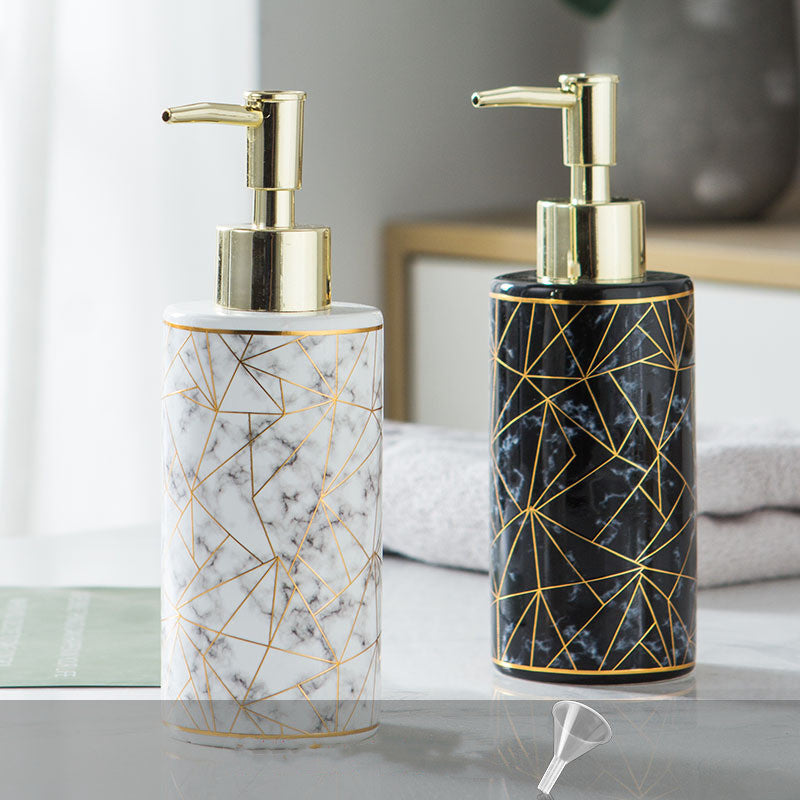 Marble Ceramic Lotion Shampoo  Bottle Bathroom Accessories  Bathroom Accessories  The Khan Shop