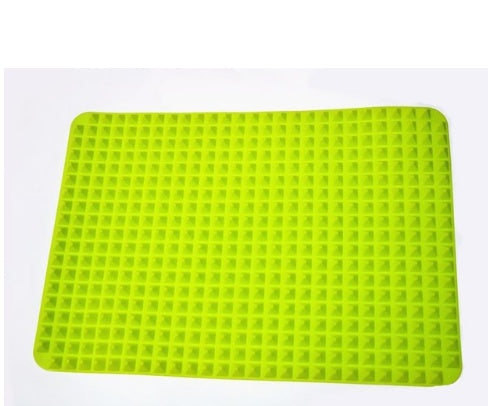 Non-Stick Silicone Pyramid Cooking Mat  oven Green The Khan Shop