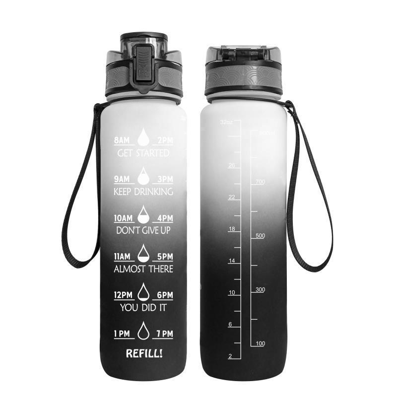 Transparent Flask Water Bottle 1000ml  DrinkWare B-1000ML The Khan Shop