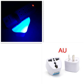 LED Night Light Mushroom Wall Socket Lamp  Wall Decoration Mushroom-AU-Blue The Khan Shop