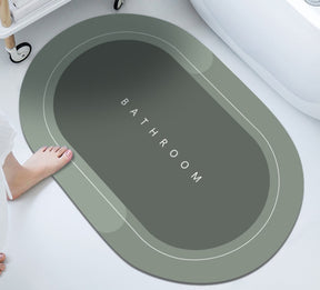 Bathroom Absorbent And Quick-drying Floor Mat  Bathroom Accessories Green-60x90-1PCS The Khan Shop