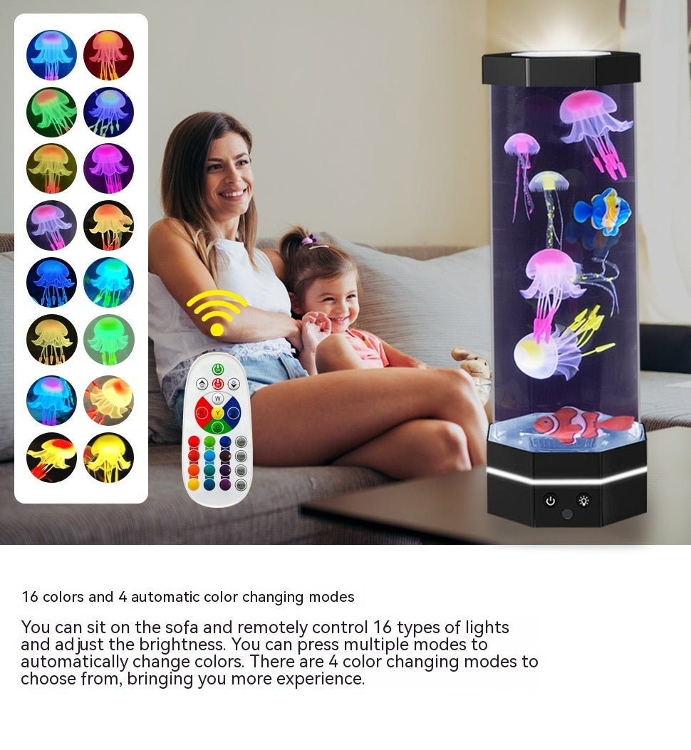 Jellyfish Lava Lamp 17 Colors Changing 15inch Jellyfish Lamp With Remote Control USB The Khan Shop