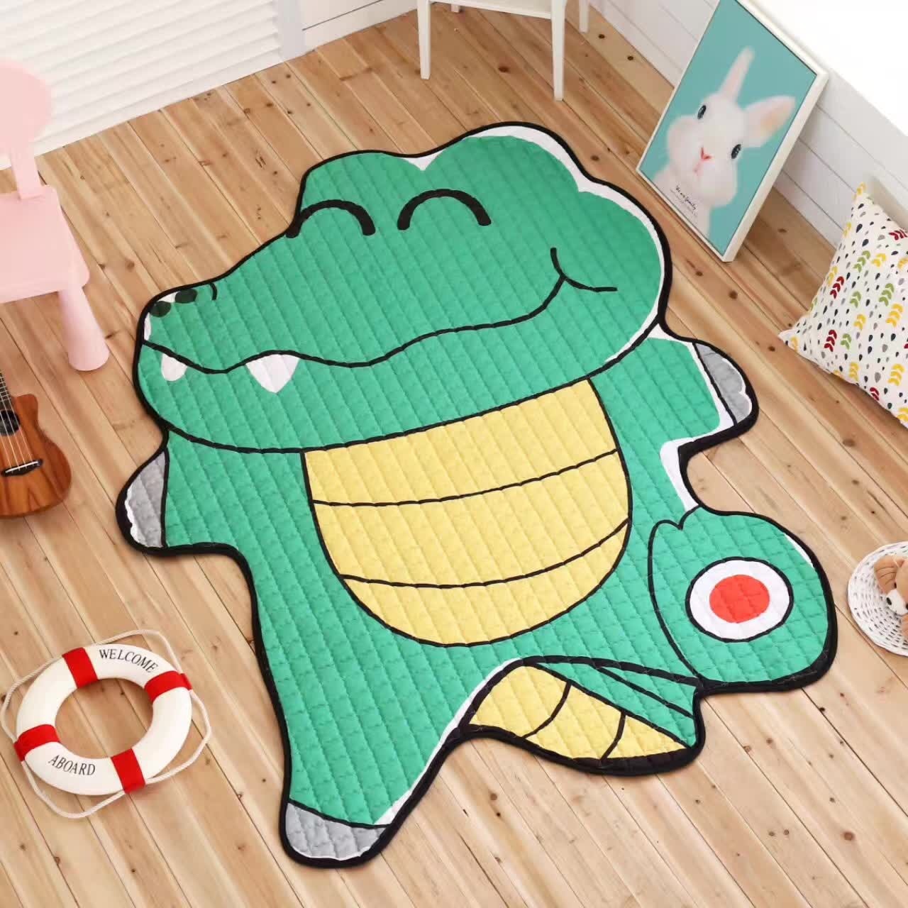 Toys Baby Play Mat Kids Carpet White Tiger  Area Rugs S-Crocodile The Khan Shop