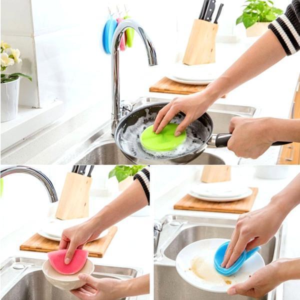 New Better Sponge Silicone Dishwashing Magic  Dishwasher  The Khan Shop