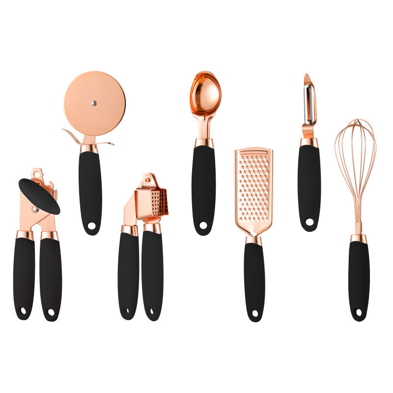 Kitchen Household Peeler Gadget Copper Plating Set  Kitchen Tools and Gadgets black The Khan Shop
