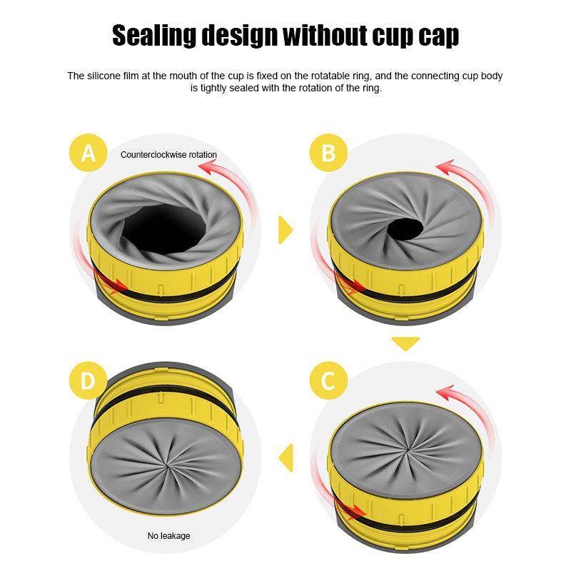 No Cover Twist Cup Travel Portable Cup Double Insulation Tumbler  DrinkWare  The Khan Shop