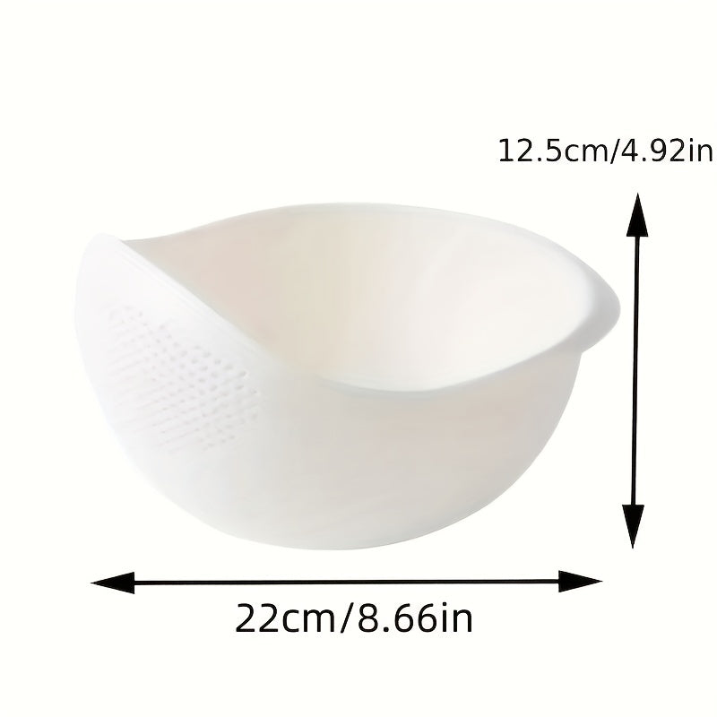 1pc, Efficient Rice Washing Bowl with Strainer - Perfect for Small Grains-kitchen tool KHAN SHOP LLC made in cookware