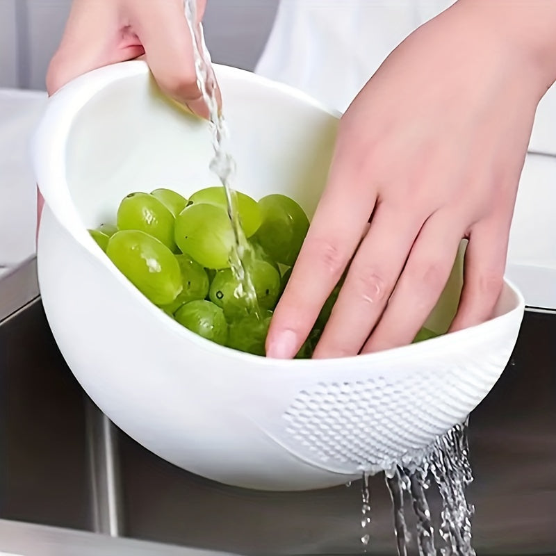 1pc, Efficient Rice Washing Bowl with Strainer - Perfect for Small Grains-kitchen tool KHAN SHOP LLC made in cookware