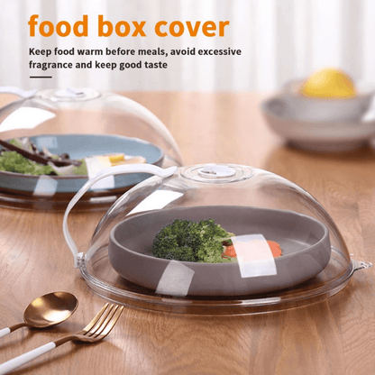 1pc Reusable Microwave Splash Cover - Transparent Anti-Sputtering Food Cover KHAN SHOP LLC made in cookware