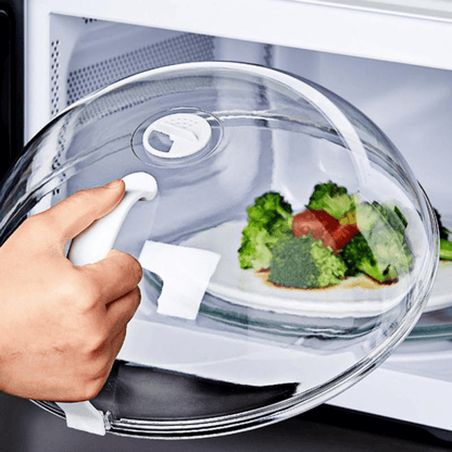 1pc Reusable Microwave Splash Cover - Transparent Anti-Sputtering Food Cover KHAN SHOP LLC made in cookware