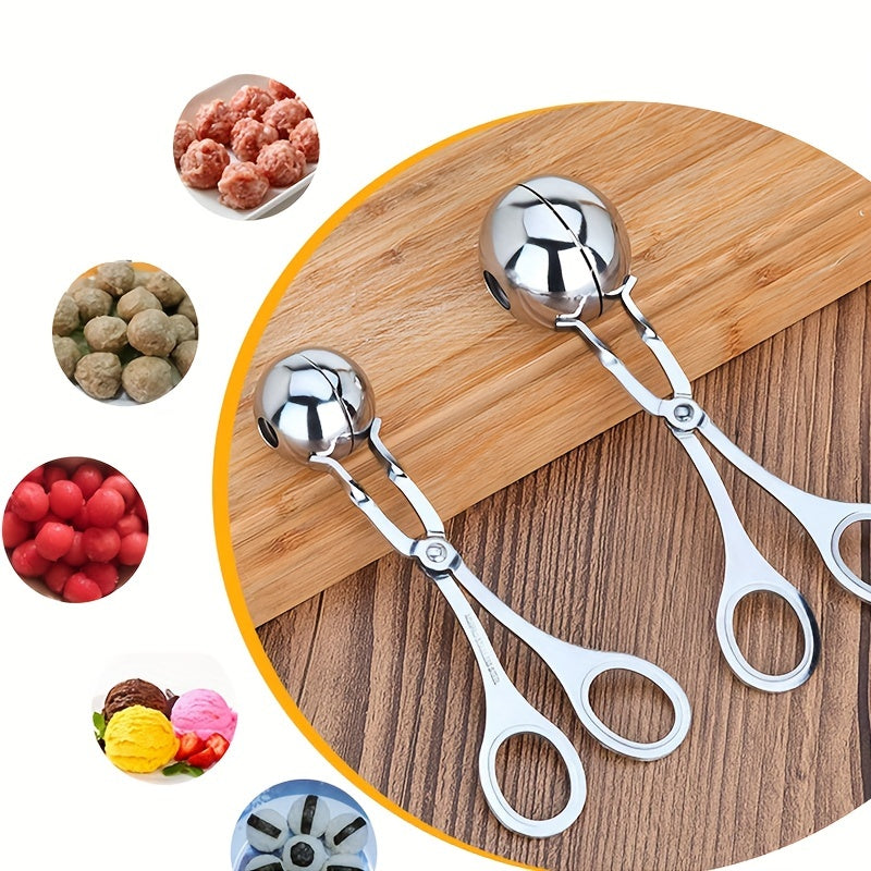 1pc, Stainless Steel Meatball Maker - Easy to Use Kitchen Gadget for Perfectly Shaped Meatballs KHAN SHOP LLC made in cookware