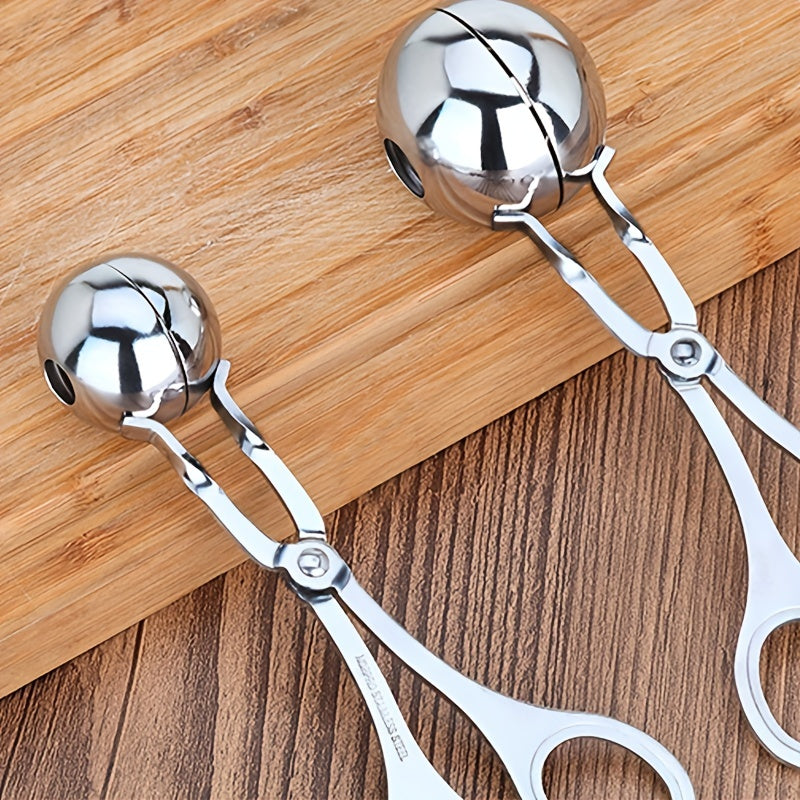 1pc, Stainless Steel Meatball Maker - Easy to Use Kitchen Gadget for Perfectly Shaped Meatballs KHAN SHOP LLC made in cookware