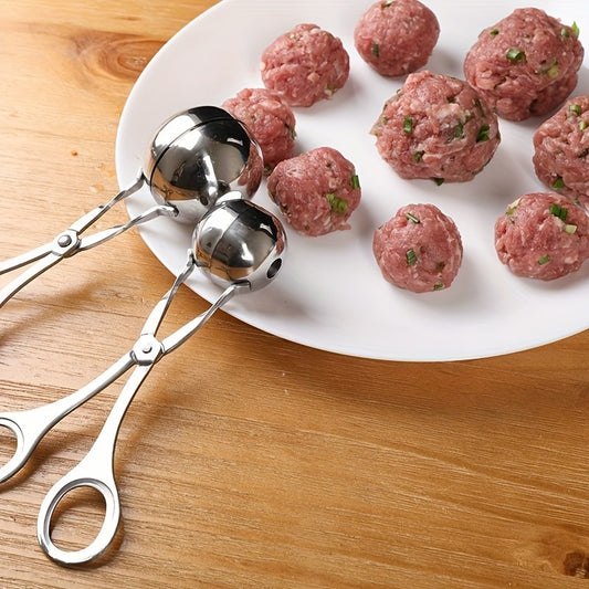 1pc, Stainless Steel Meatball Maker - Easy to Use Kitchen Gadget for Perfectly Shaped Meatballs KHAN SHOP LLC made in cookware