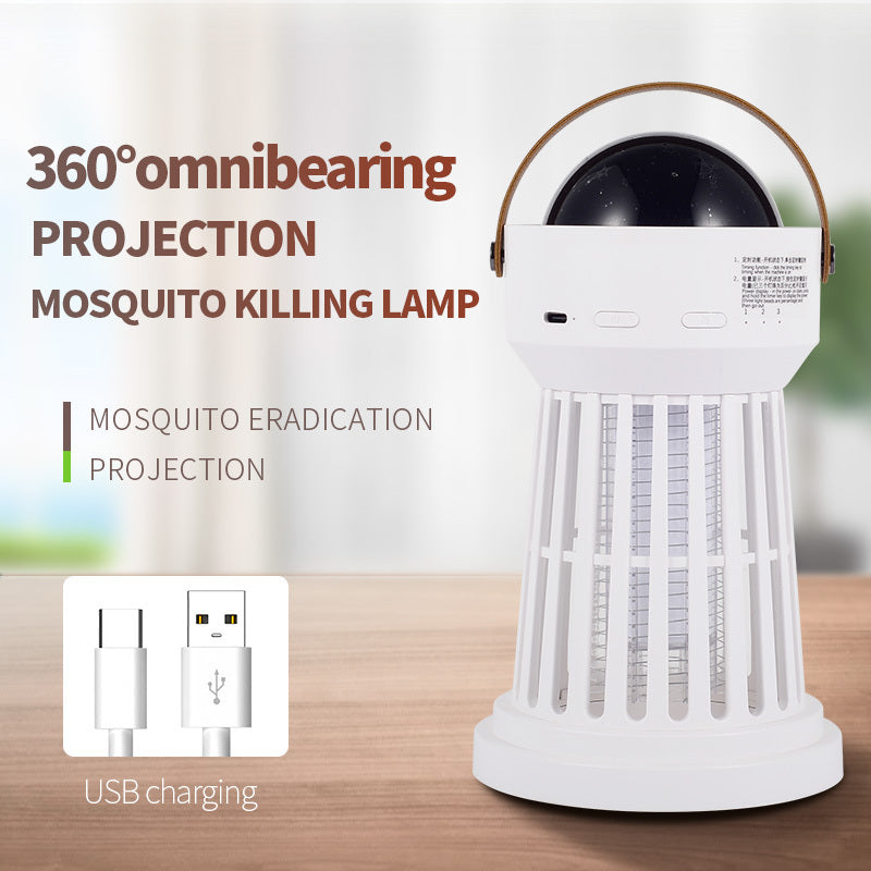 2 In 1 Electric Mosquito Killer Lamp Star Ceiling Projection KHAN SHOP LLC Decoration