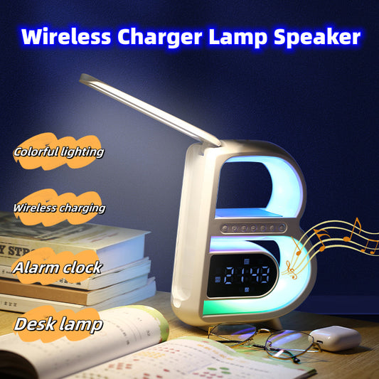 2024 New B-Shaped Blutooth Speaker Multifunctional Smart Music Rhythme The Khan Shop Table Lamps