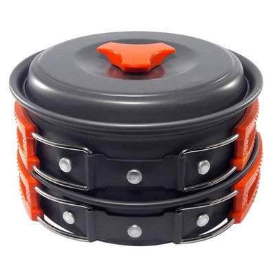 Cookware Portable Outdoor  Tableware Picnic Set  CookWare Orange The Khan Shop