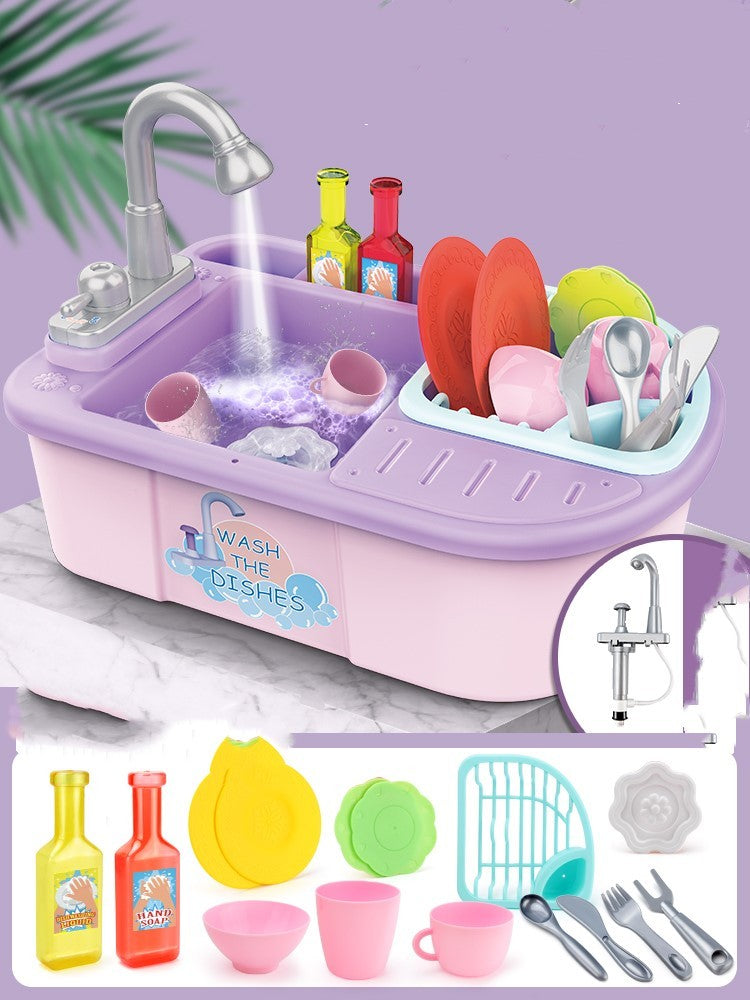 Dishwasher washing toys  Dishwasher Pink-Manual The Khan Shop