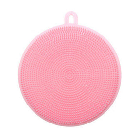 New Better Sponge Silicone Dishwashing Magic  Dishwasher pink The Khan Shop