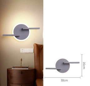 Minimalist art living room wall decoration lamps  Wall Decoration Grey-round The Khan Shop