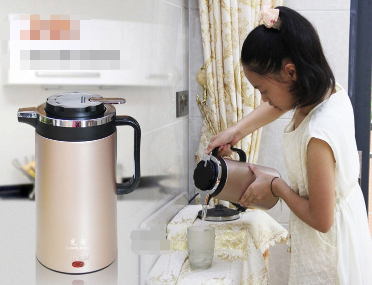 Electric kettle double insulated stainless steel mini kettle 1.8L  Electric Kettle  The Khan Shop